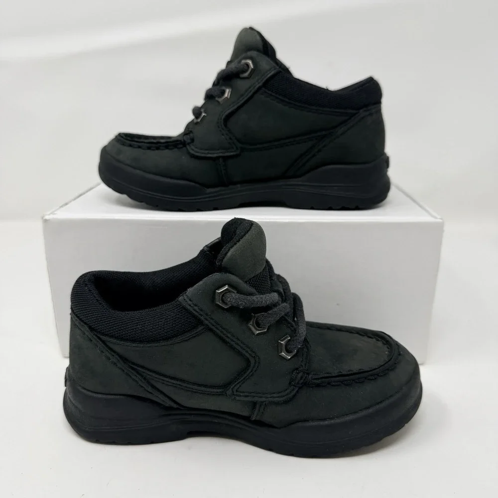 Timberland Earthkeepers Trekker‎ Moc Toe Oxford Toddler Size 10.5 Black